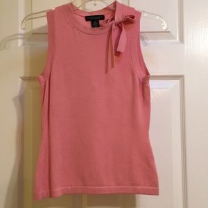 Banana Republic silk cashmere tie up blouse